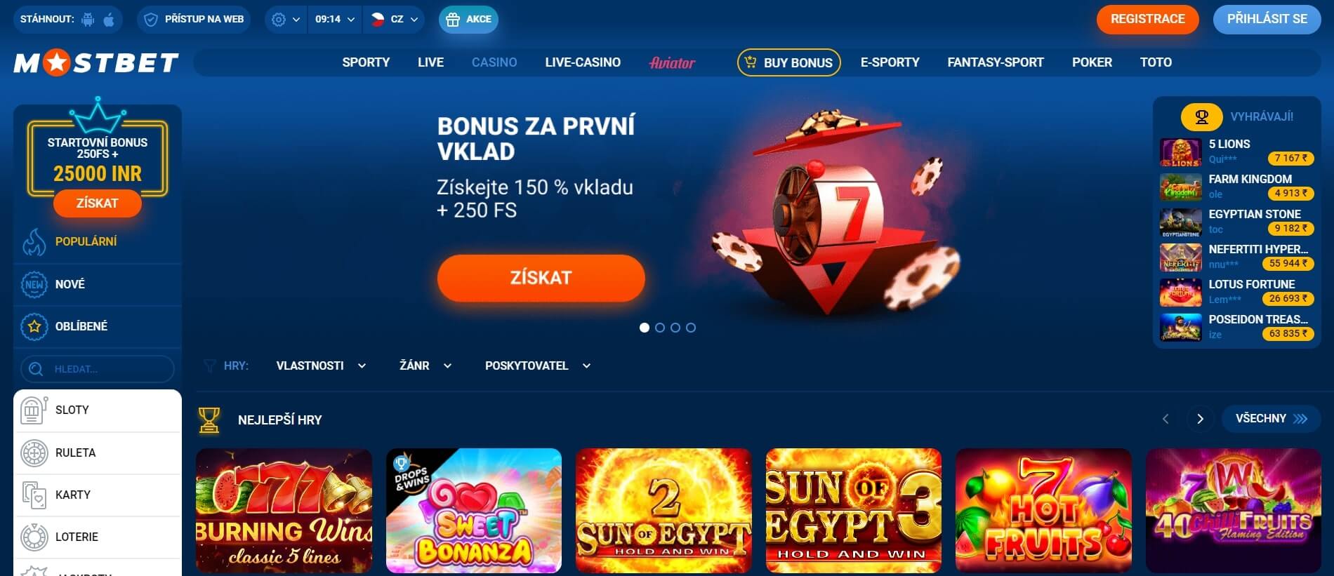 Kasino Mostbet online